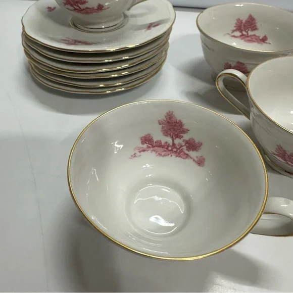 Vintage Winterling Bavaria Germany coffee/Tea set 14 pc set gold trim. - Picture 10 of 15